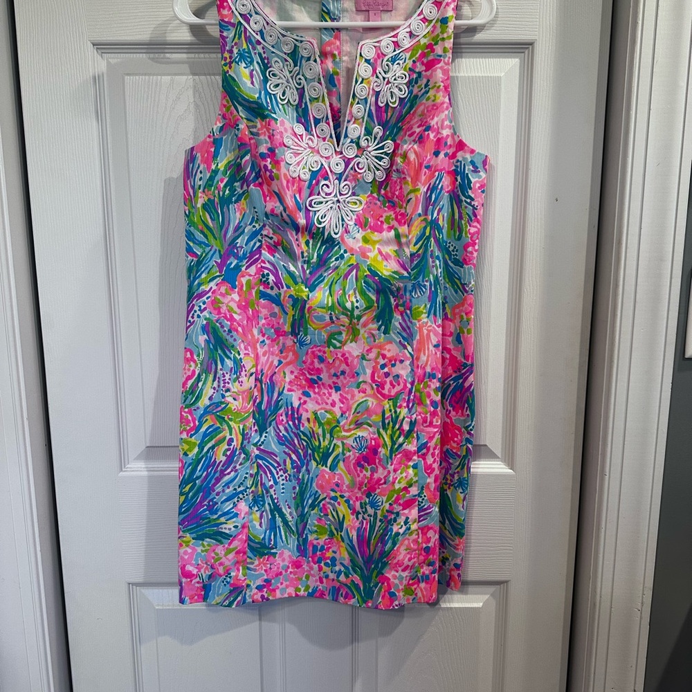 Lilly Pulitzer Pink and Blue Floral Tunic